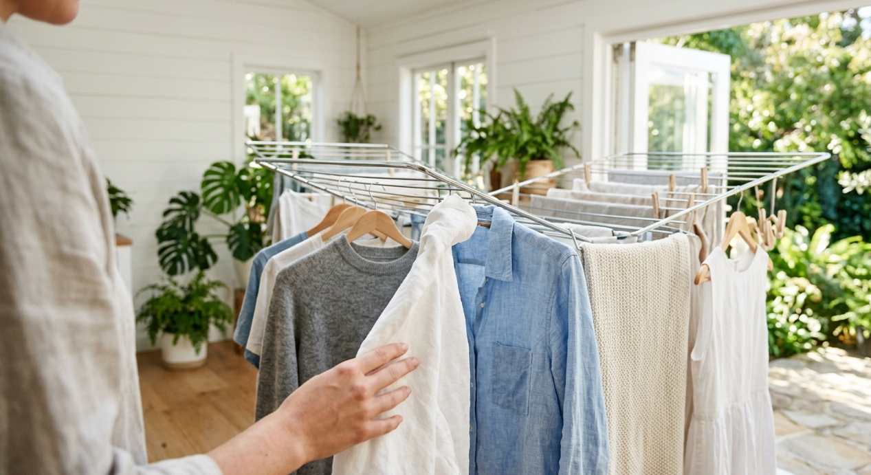 Hướng dẫn cách chăm sóc quần áo giúp hạn chế phai màu, giảm mùi hôi và giữ quần áo bền đẹp sau nhiều lần giặt.
